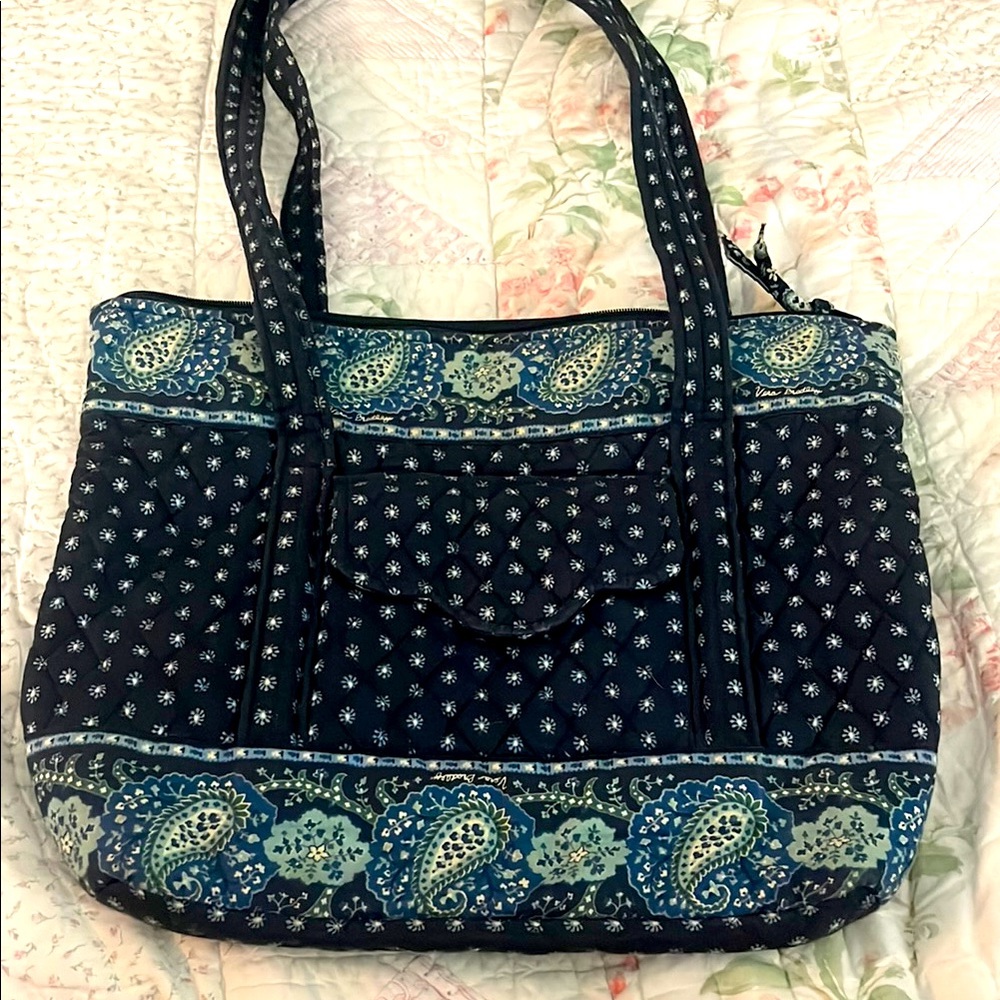 Vera Bradley Blue Paisley Tote Bag